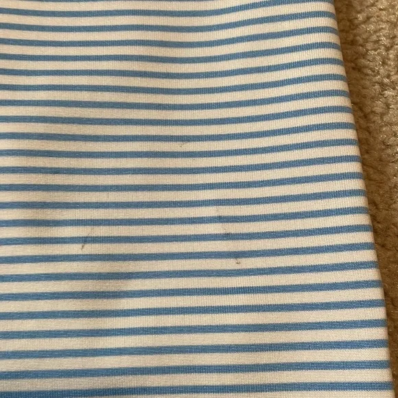Nike Performance Striped Mens Golf Polo (Light Blue/White) - Picture 4 of 6